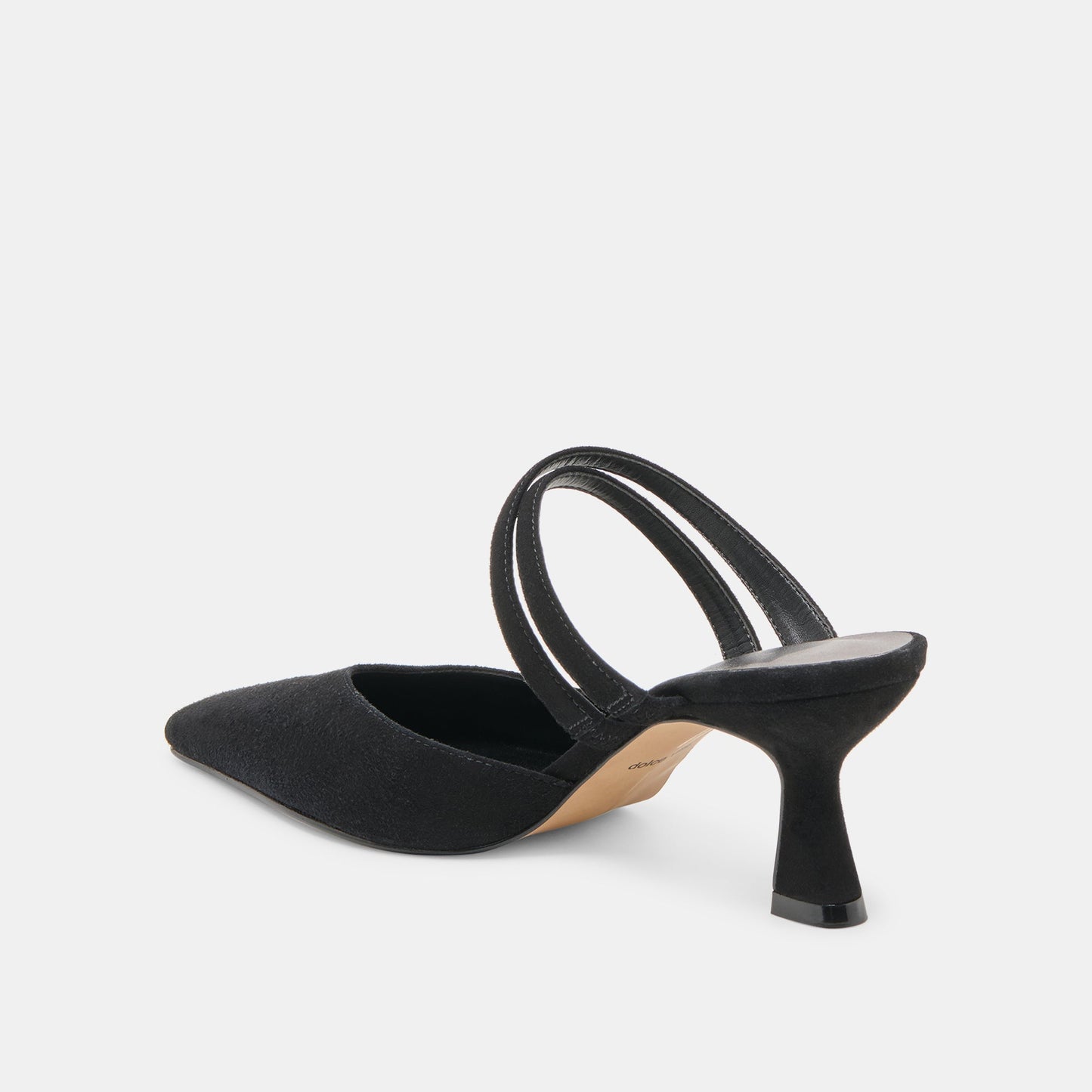 Linore Onyx Suede Heels - Dolce Vita