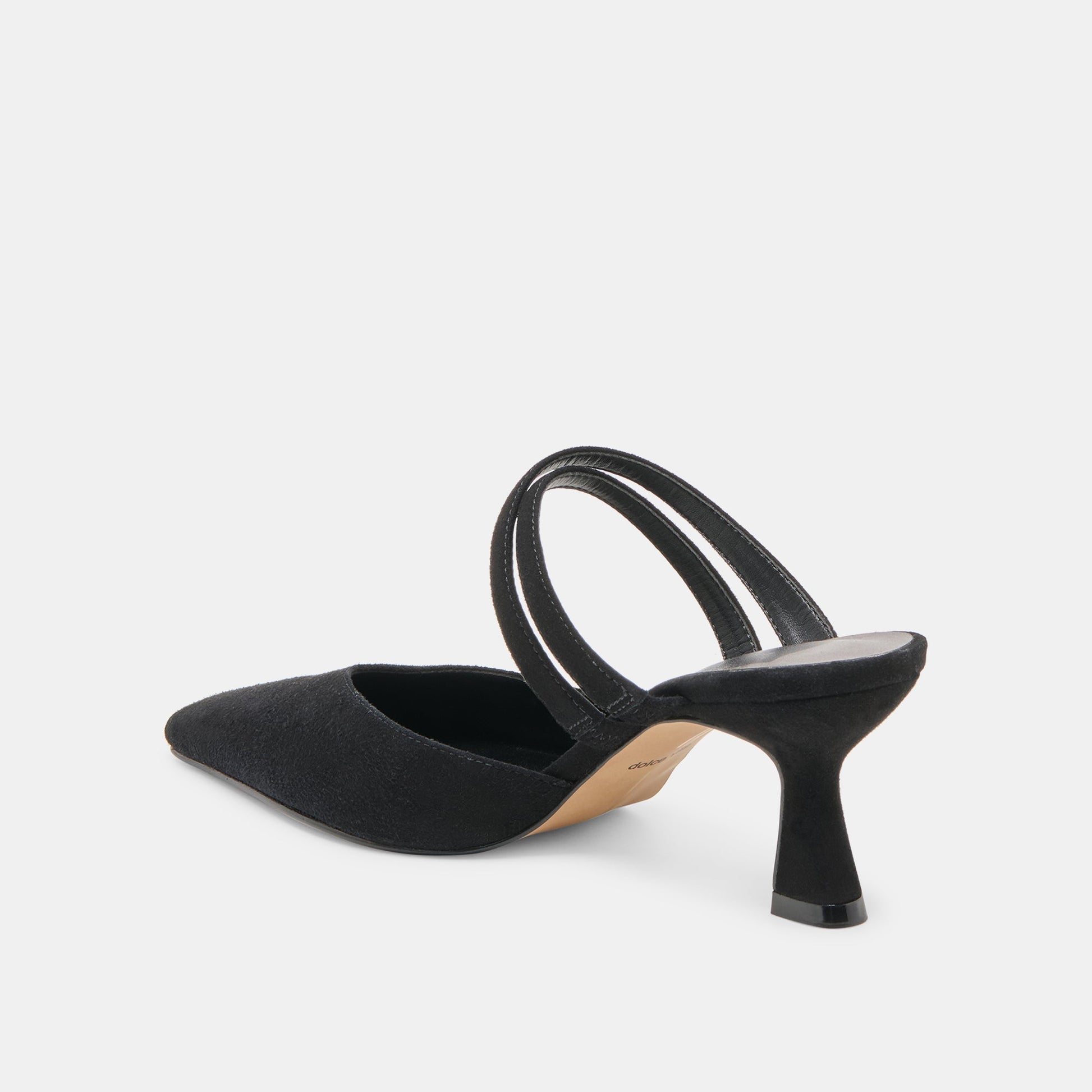 Linore Onyx Suede Heels - Dolce Vita