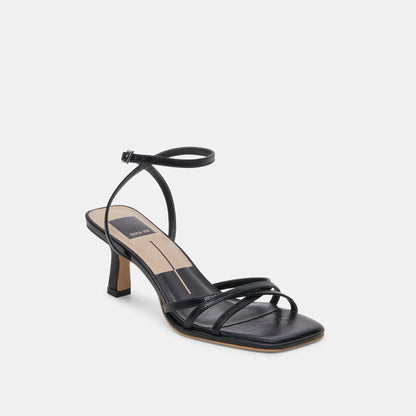 MANJI HEELS MIDNIGHT PATENT LEATHER - Dolce Vita