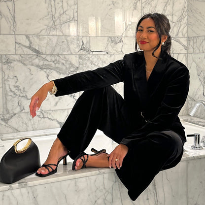 MANJI HEELS MIDNIGHT PATENT LEATHER - Dolce Vita