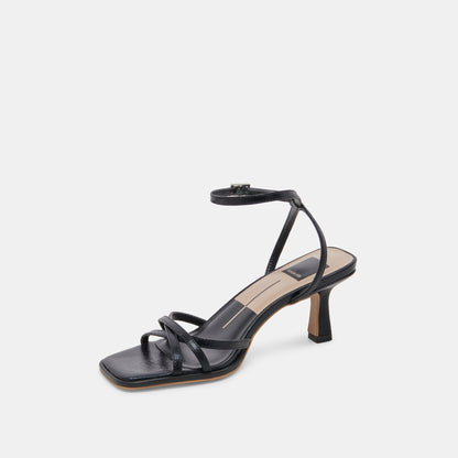 MANJI HEELS MIDNIGHT PATENT LEATHER - Dolce Vita