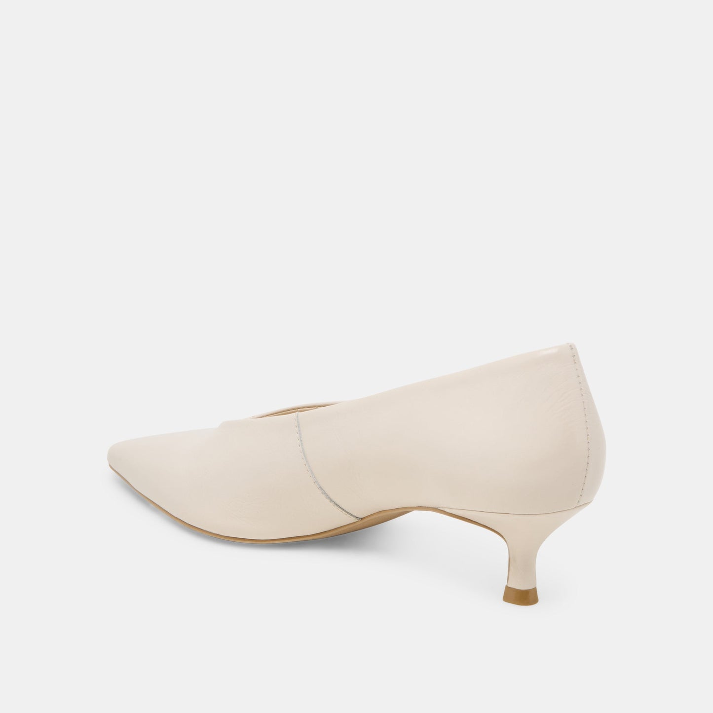 ALWYN HEELS BONE CRINKLE PATENT - Dolce Vita