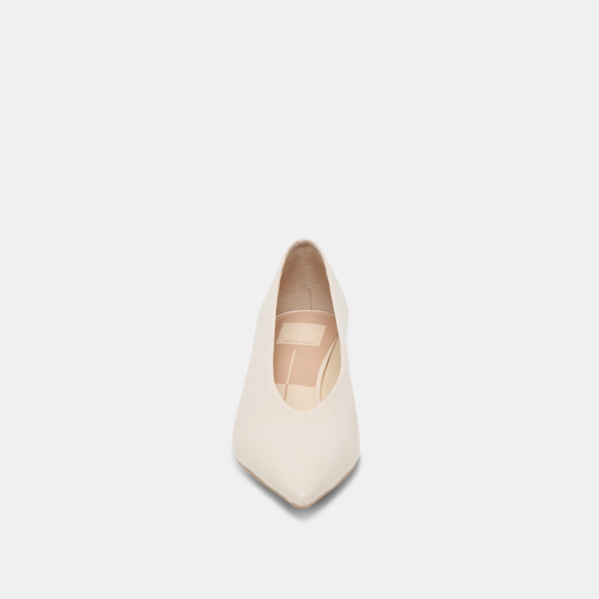 ALWYN HEELS BONE CRINKLE PATENT - Dolce Vita