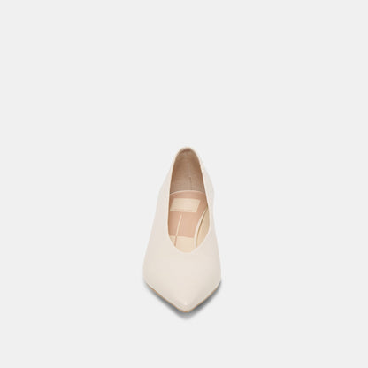 ALWYN HEELS BONE CRINKLE PATENT - Dolce Vita