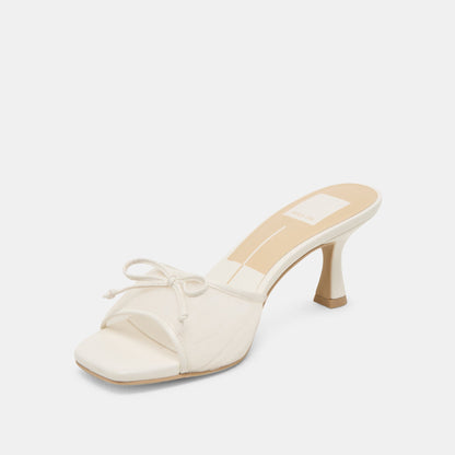 Galen White Tulle Heels - Dolce Vita