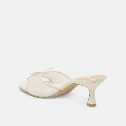 Galen White Tulle Heels - Dolce Vita