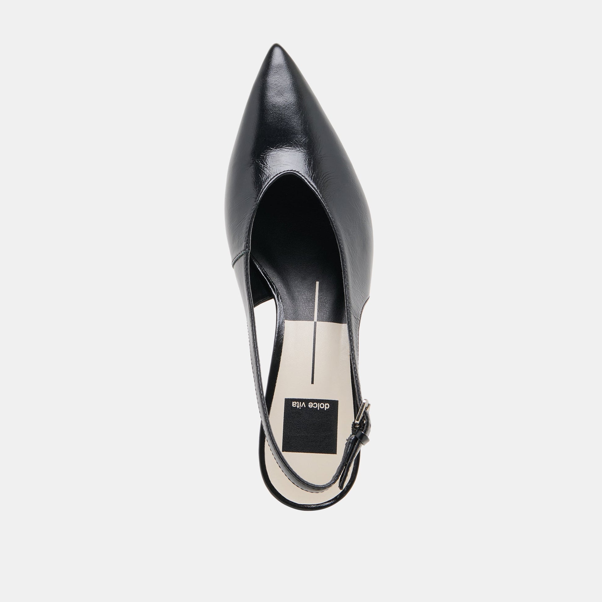 ALENNA HEELS MIDNIGHT CRINKLE PATENT - Dolce Vita