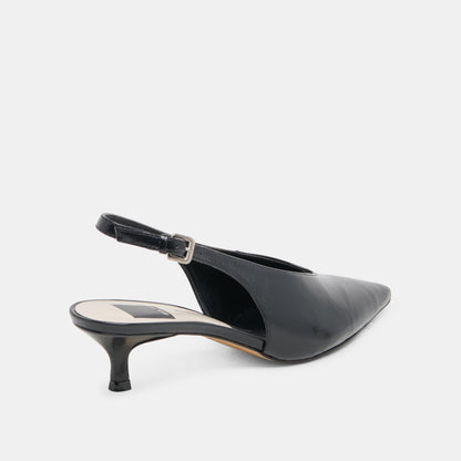 ALENNA HEELS MIDNIGHT CRINKLE PATENT - Dolce Vita