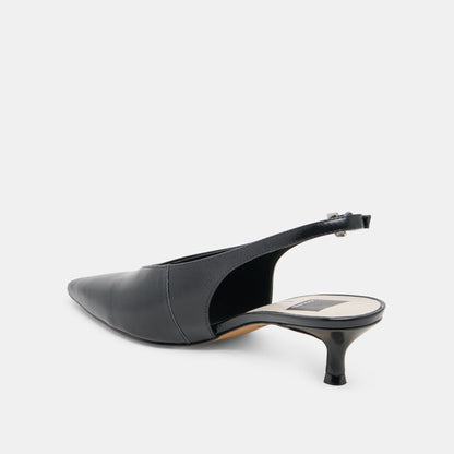 ALENNA HEELS MIDNIGHT CRINKLE PATENT - Dolce Vita