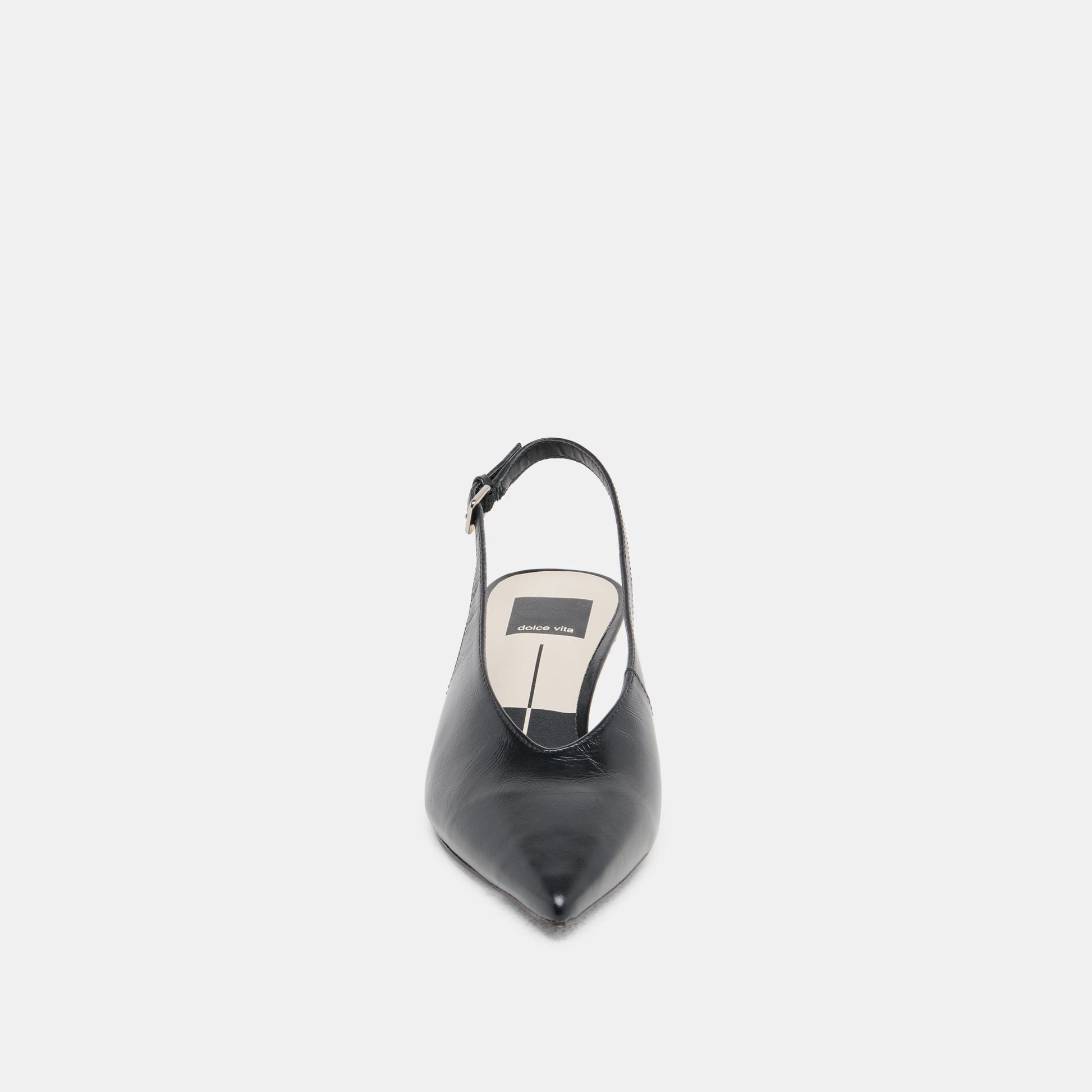 ALENNA HEELS MIDNIGHT CRINKLE PATENT - Dolce Vita