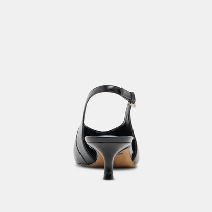 ALENNA HEELS MIDNIGHT CRINKLE PATENT - Dolce Vita
