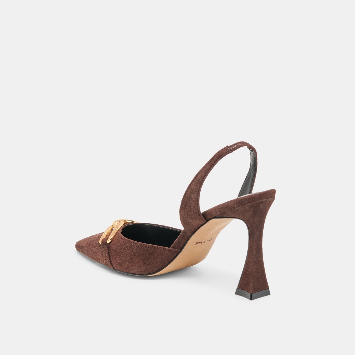 Malik Mahogany Nubuck Heels - Dolce Vita