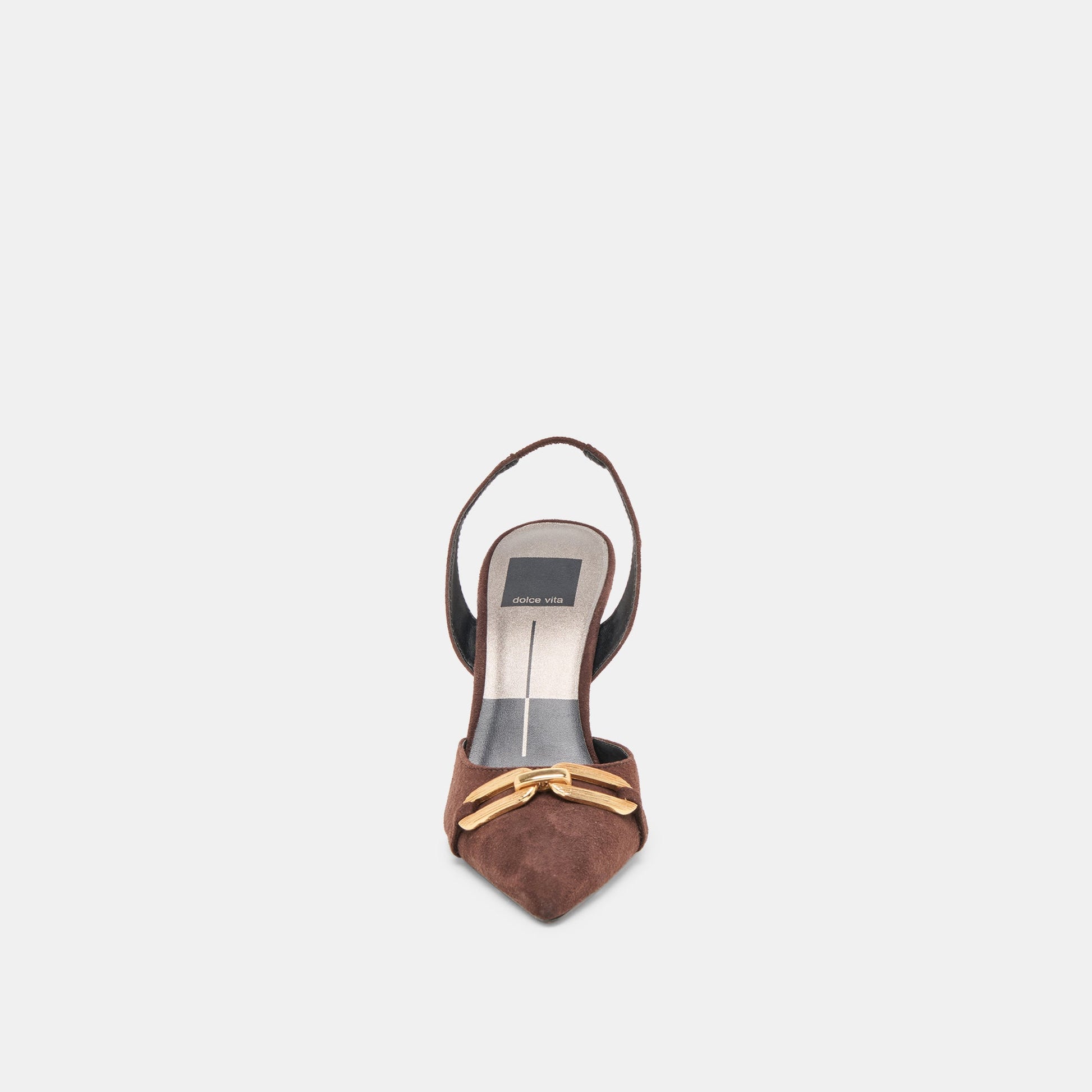 Malik Mahogany Nubuck Heels - Dolce Vita