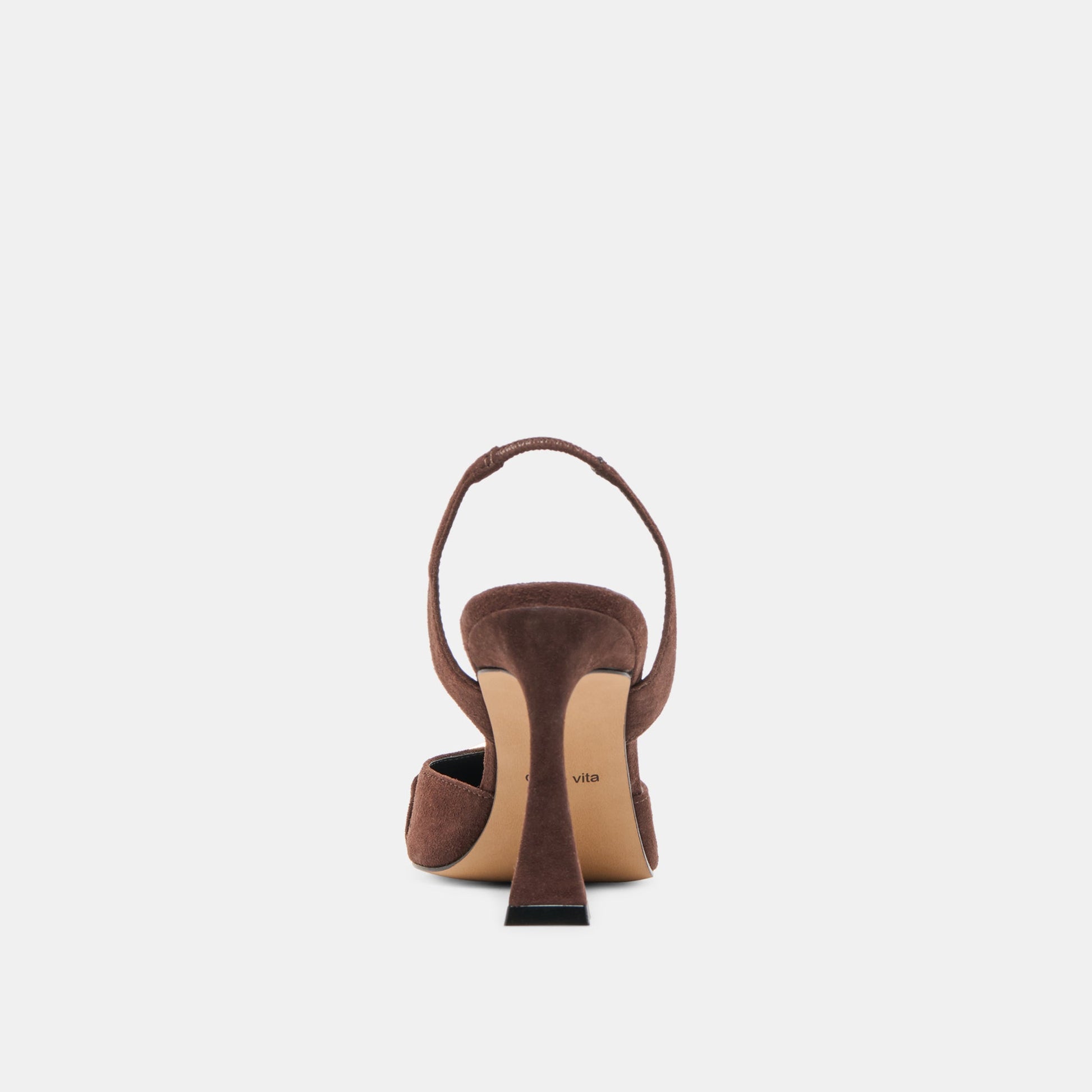 Malik Mahogany Nubuck Heels - Dolce Vita