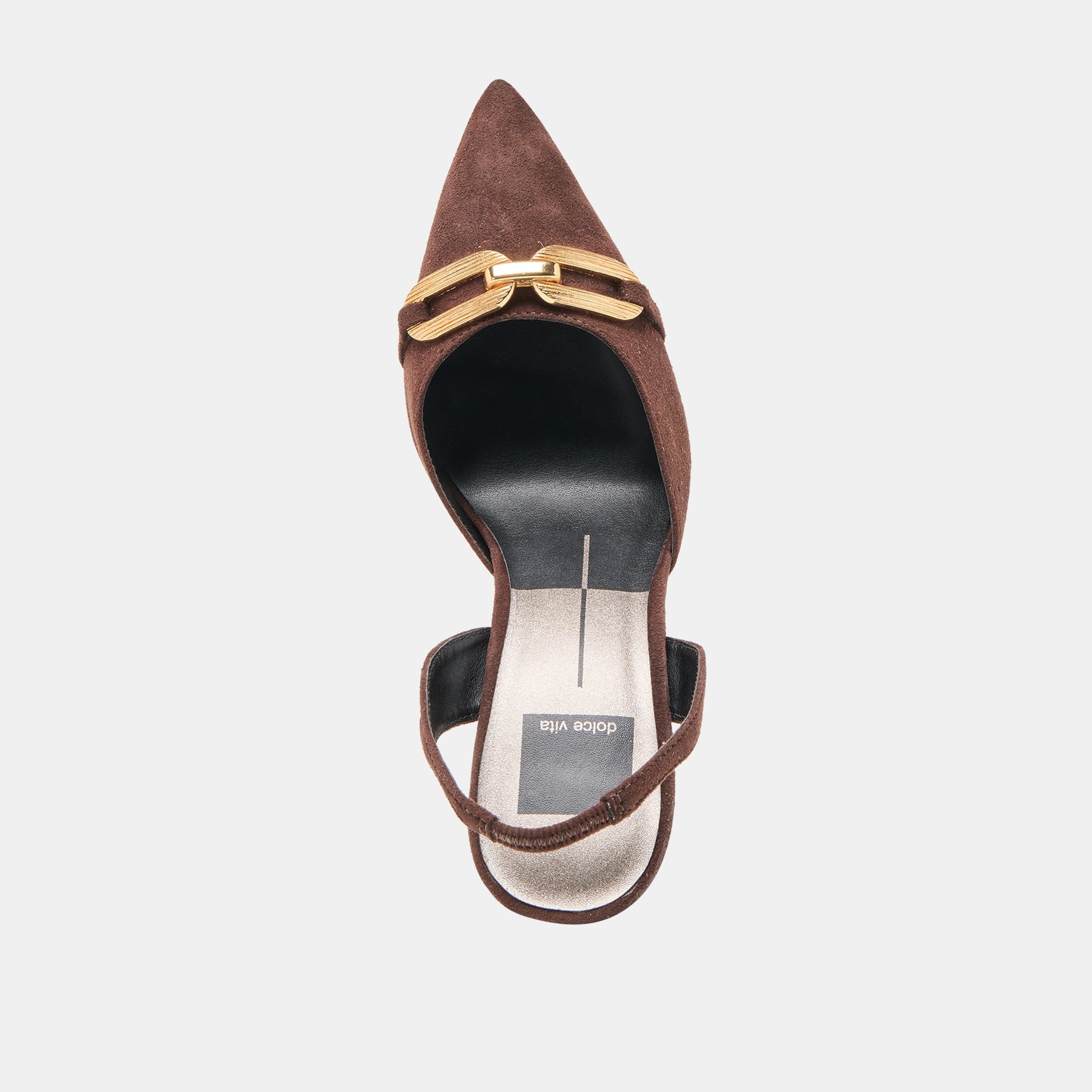 Malik Mahogany Nubuck Heels - Dolce Vita