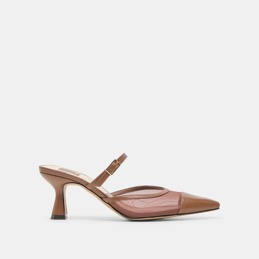 Loyd Espresso Mesh Heels - Dolce Vita