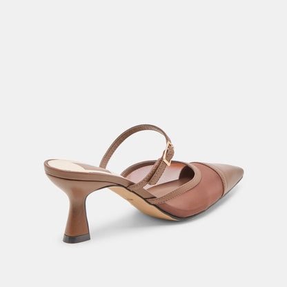 Loyd Espresso Mesh Heels - Dolce Vita