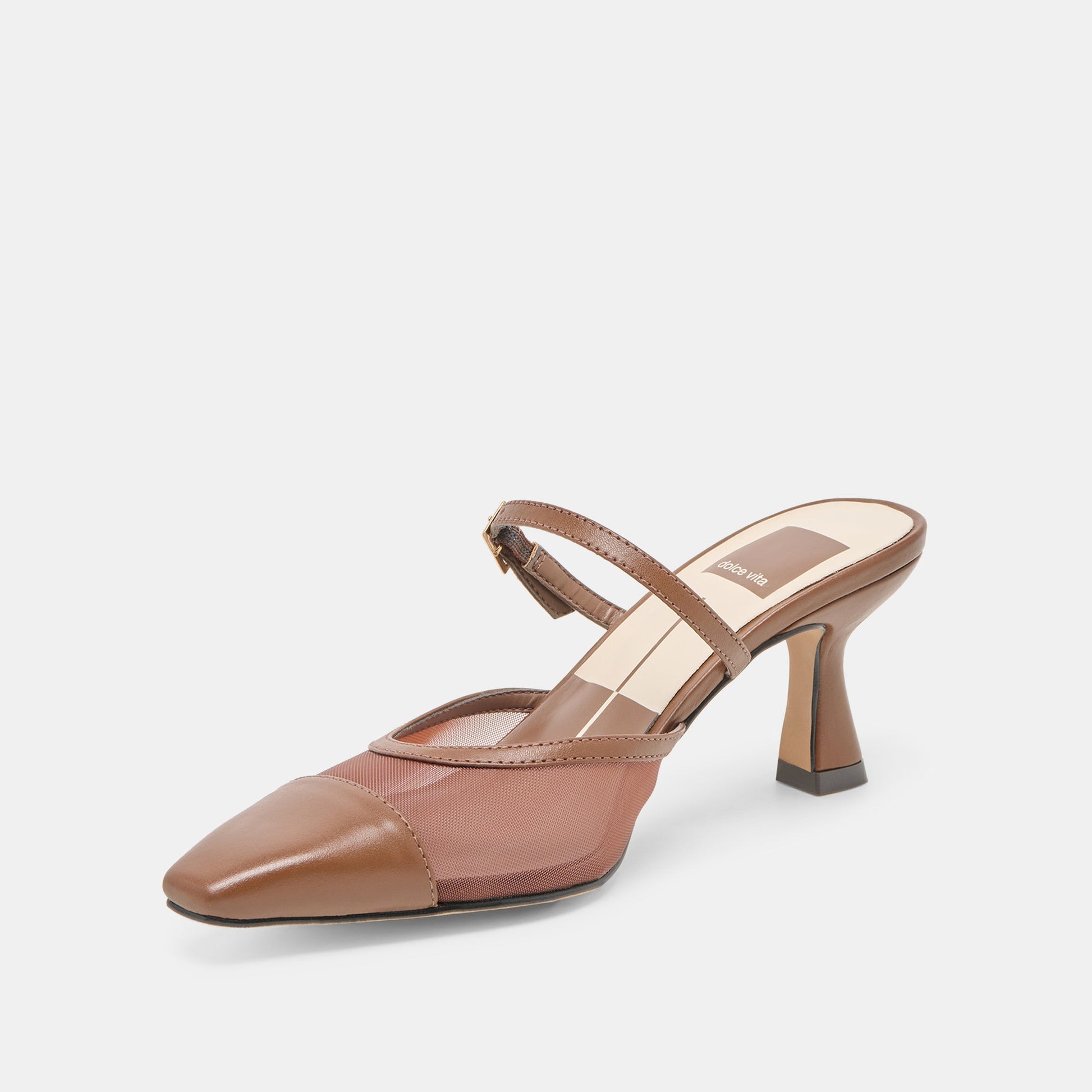 Loyd Espresso Mesh Heels - Dolce Vita