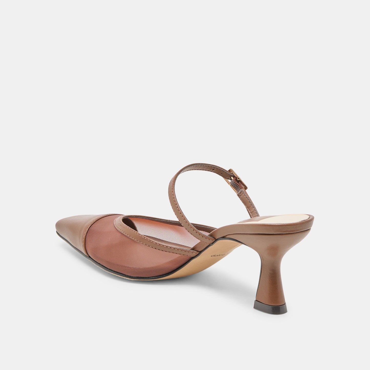 Loyd Espresso Mesh Heels - Dolce Vita