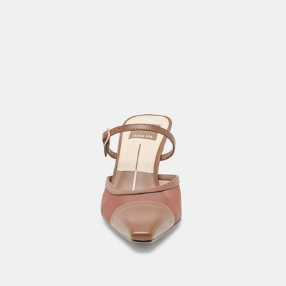Loyd Espresso Mesh Heels - Dolce Vita