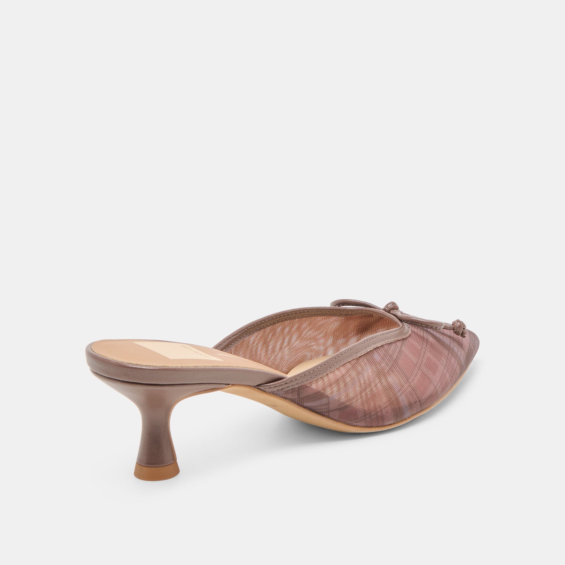 Cleo Cognac Plaid Mesh Heels - Dolce Vita