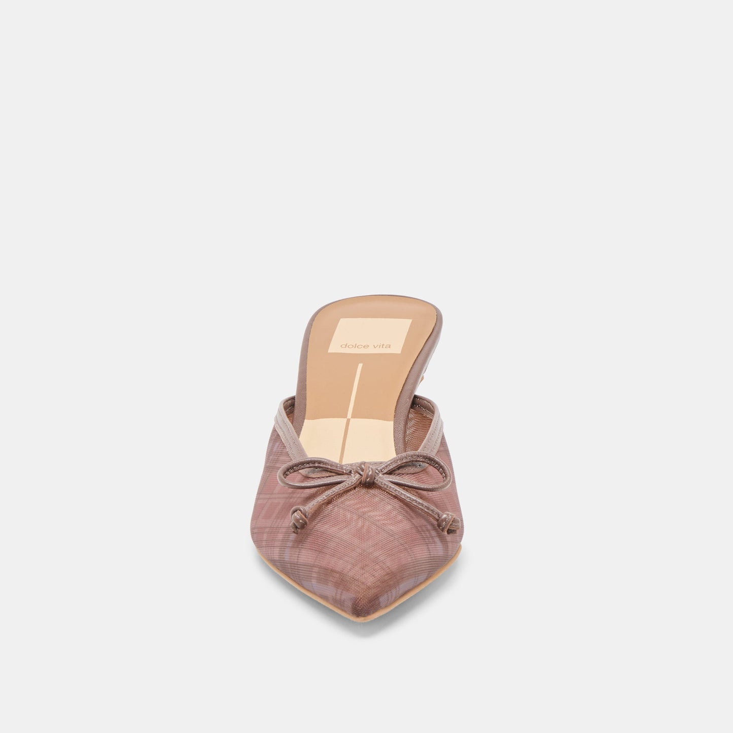 Cleo Cognac Plaid Mesh Heels - Dolce Vita