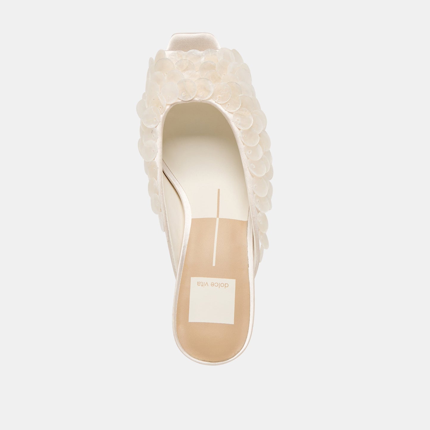 Samary Confetti Off White Satin Heels - Dolce Vita