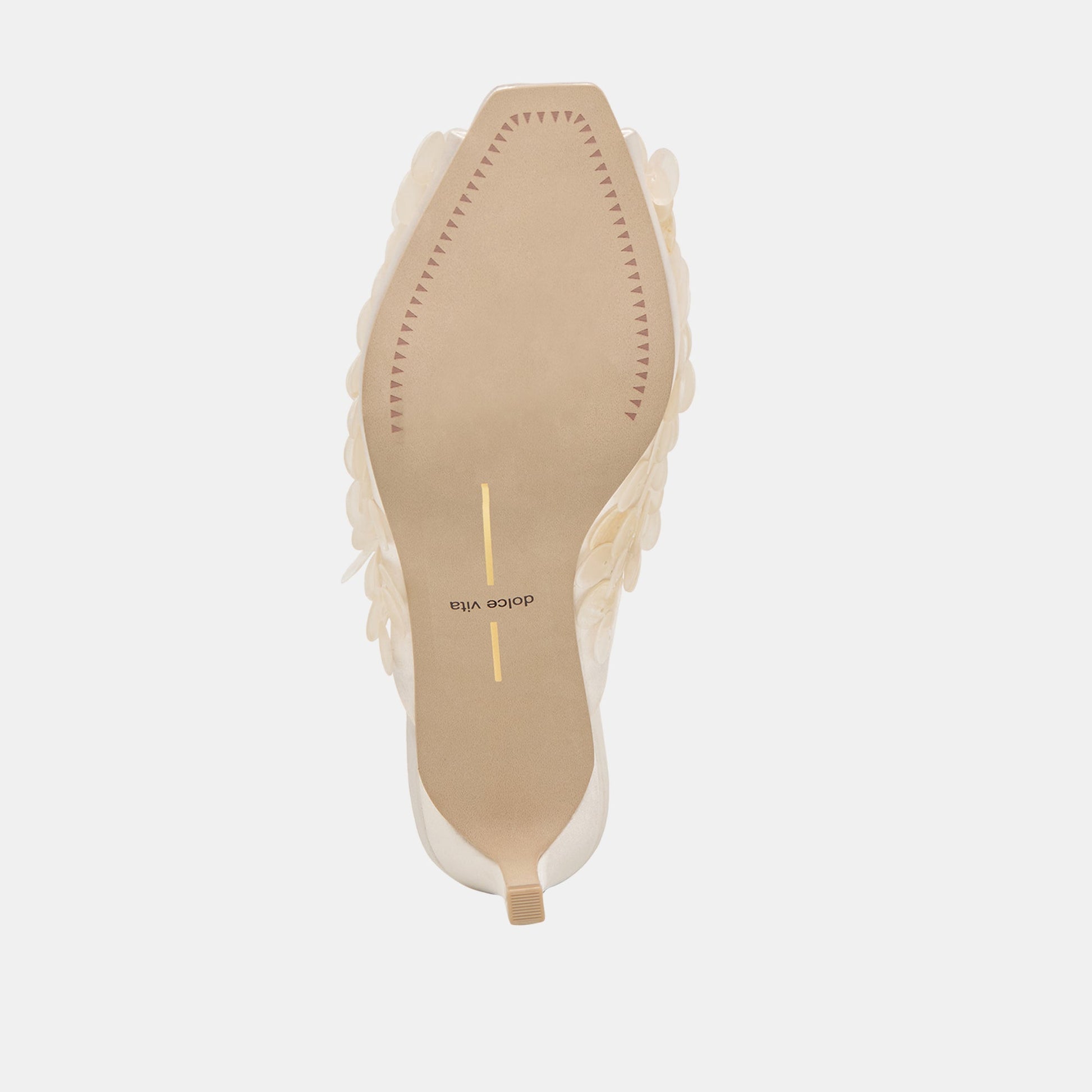 Samary Confetti Off White Satin Heels - Dolce Vita