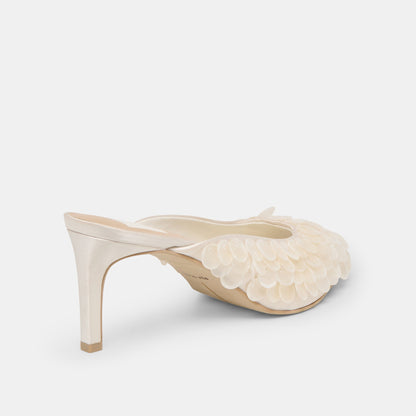 Samary Confetti Off White Satin Heels - Dolce Vita