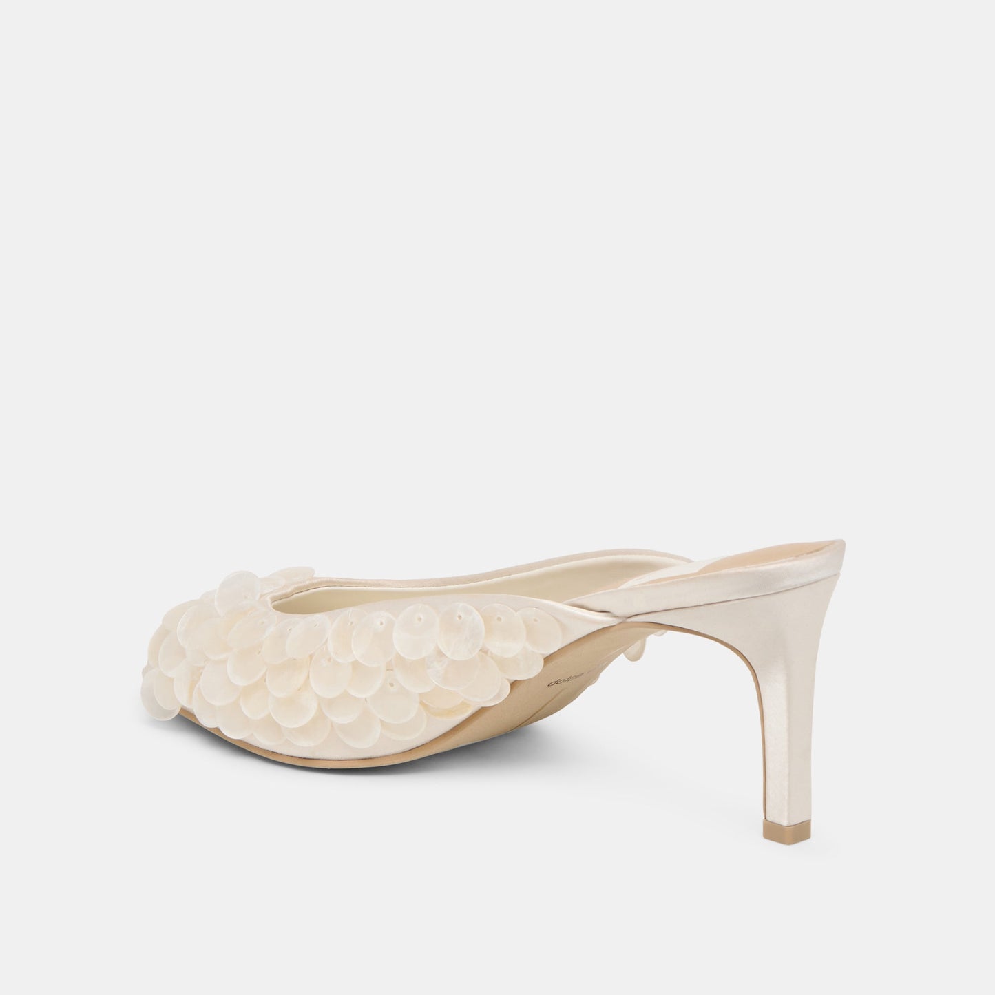 Samary Confetti Off White Satin Heels - Dolce Vita