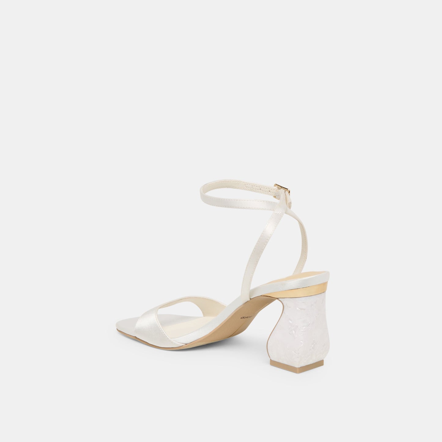 Tilda True White Satin Heels - Dolce Vita