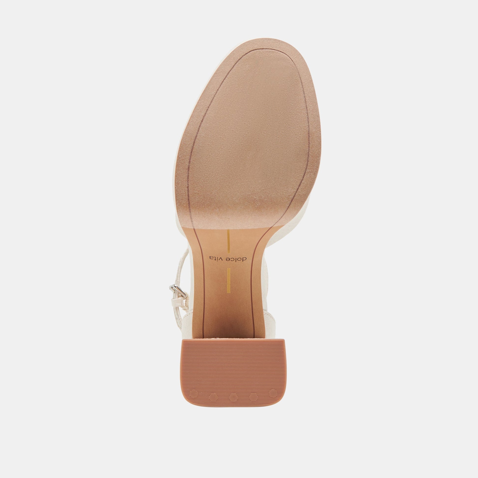 PANDRO WIDE HEELS WHITE SATIN - Dolce Vita