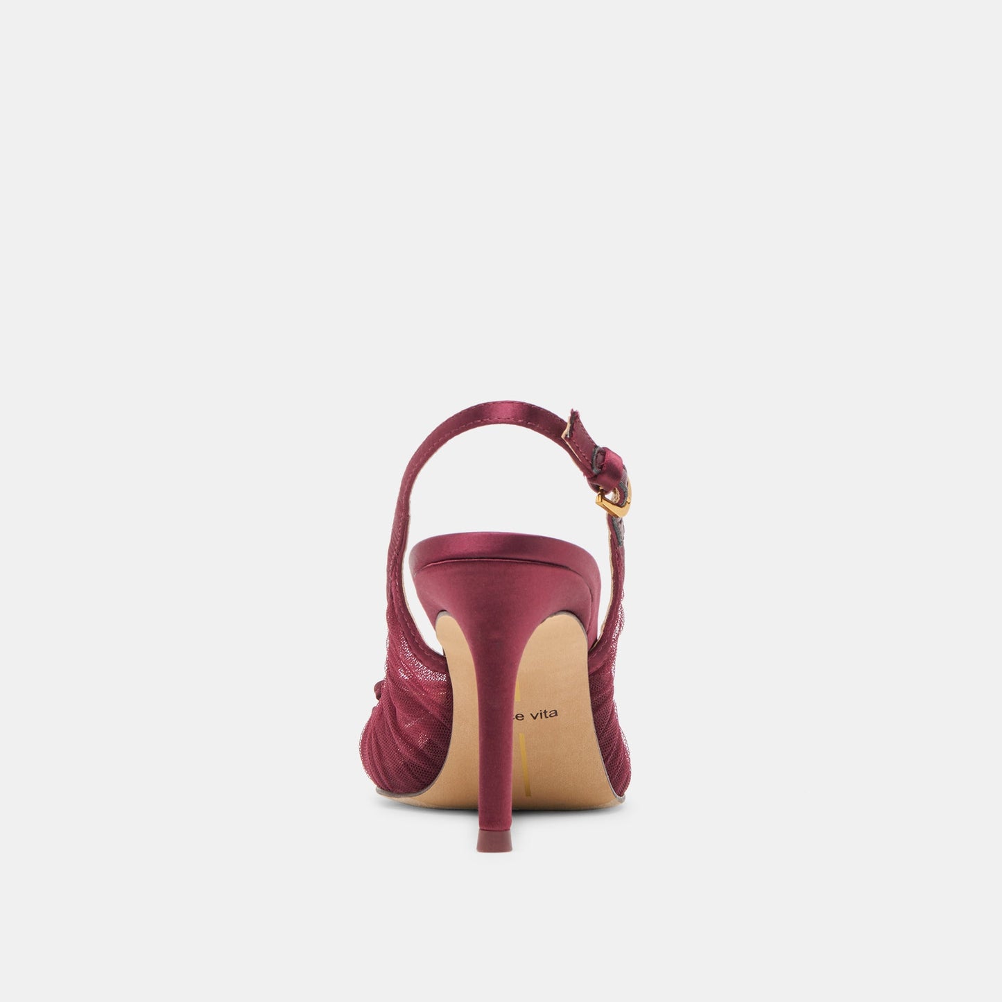 Yela Cranberry Tulle Heels - Dolce Vita