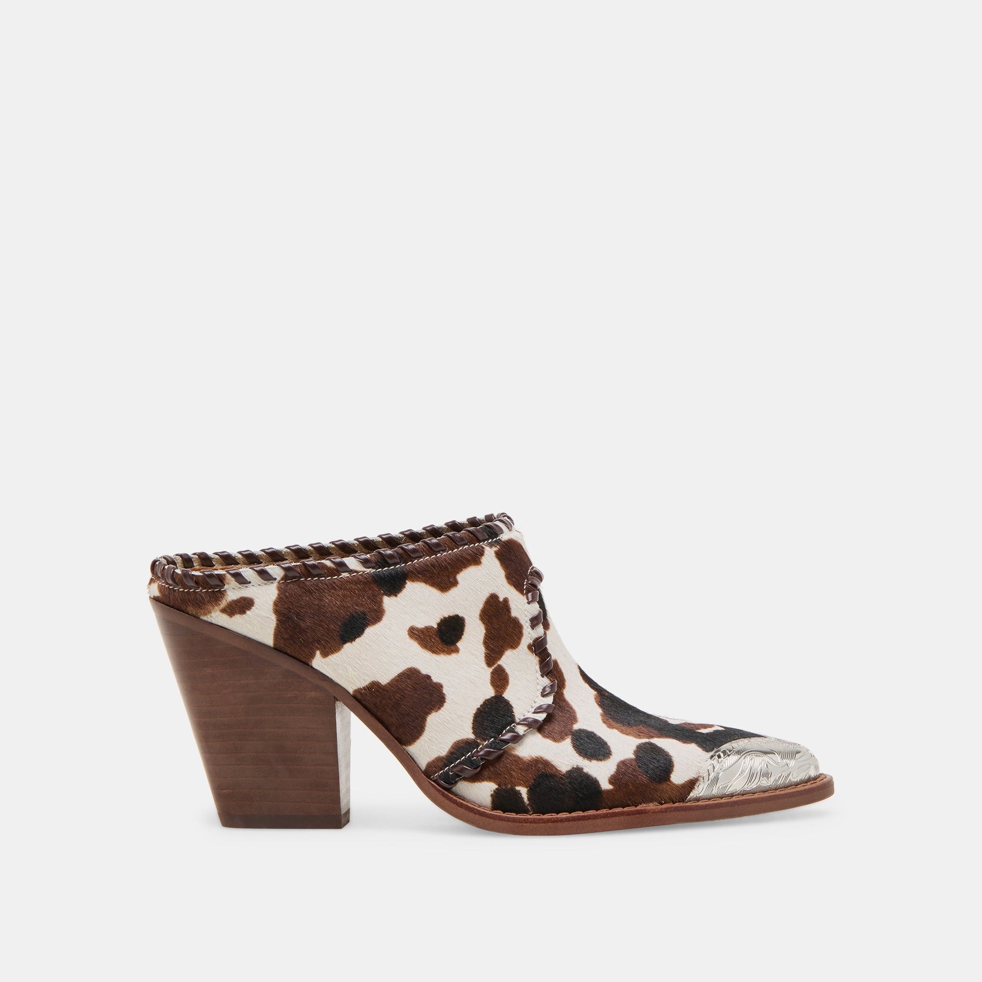 Jolyn Cocoa Taurus Calf Hair Heels - Dolce Vita