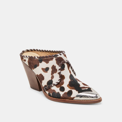 Jolyn Cocoa Taurus Calf Hair Heels - Dolce Vita