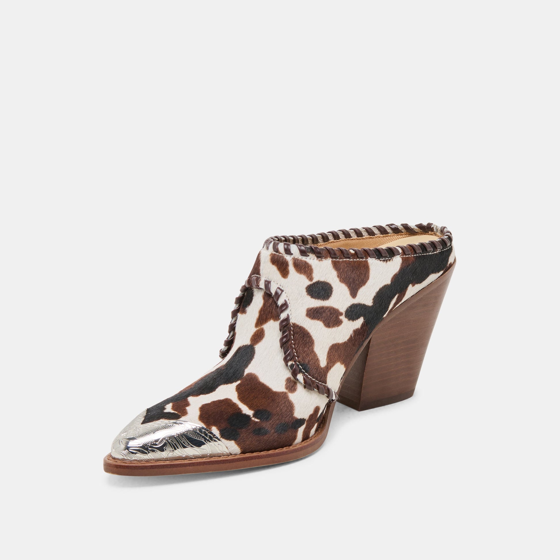 Jolyn Cocoa Taurus Calf Hair Heels - Dolce Vita