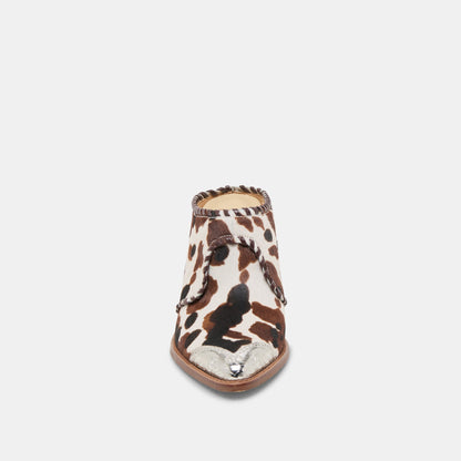 Jolyn Cocoa Taurus Calf Hair Heels - Dolce Vita