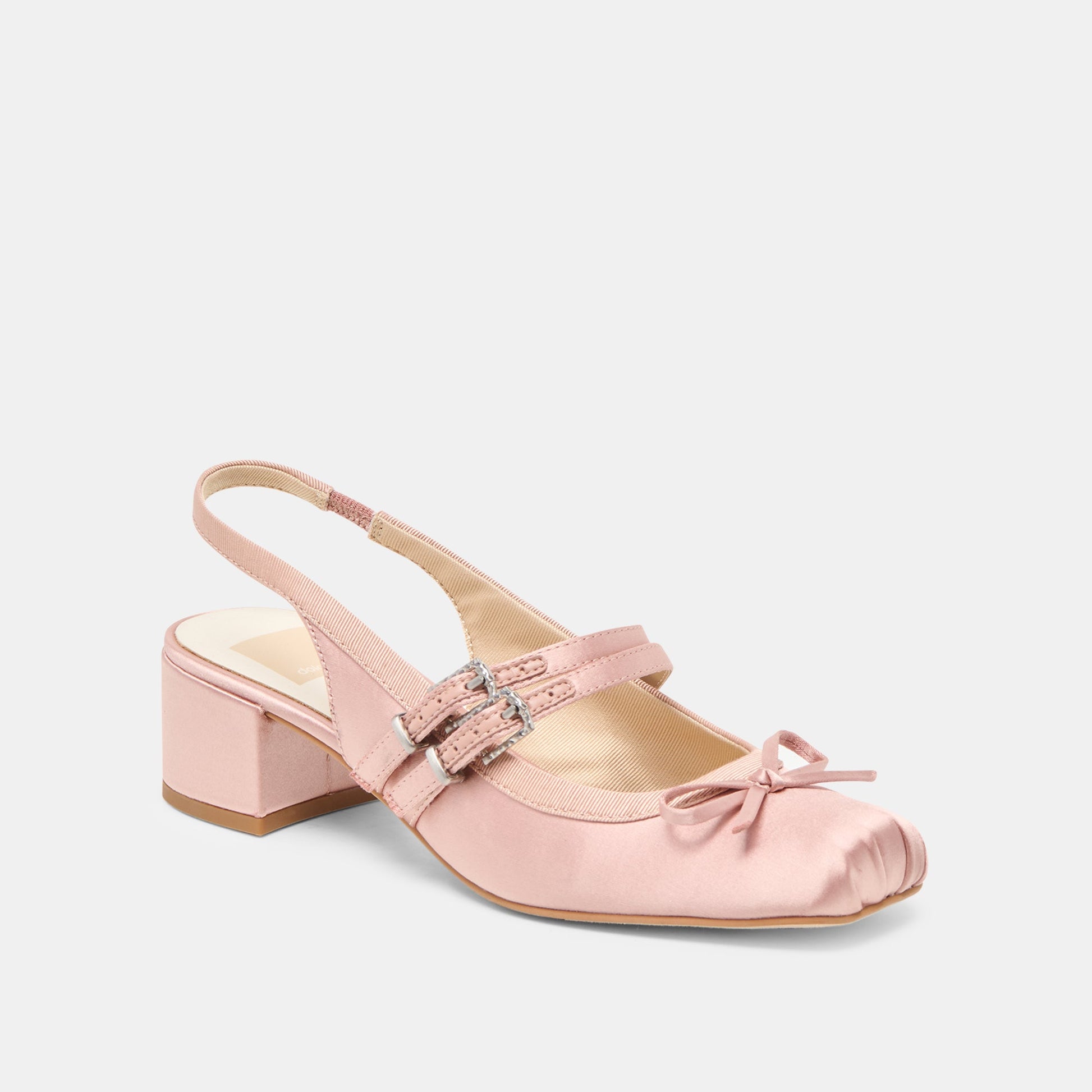 Loris Blush Satin Heels - Dolce Vita