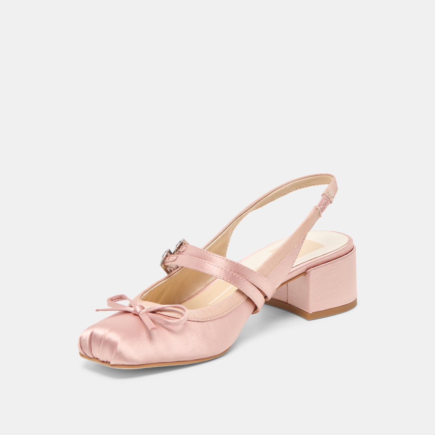 Loris Blush Satin Heels - Dolce Vita