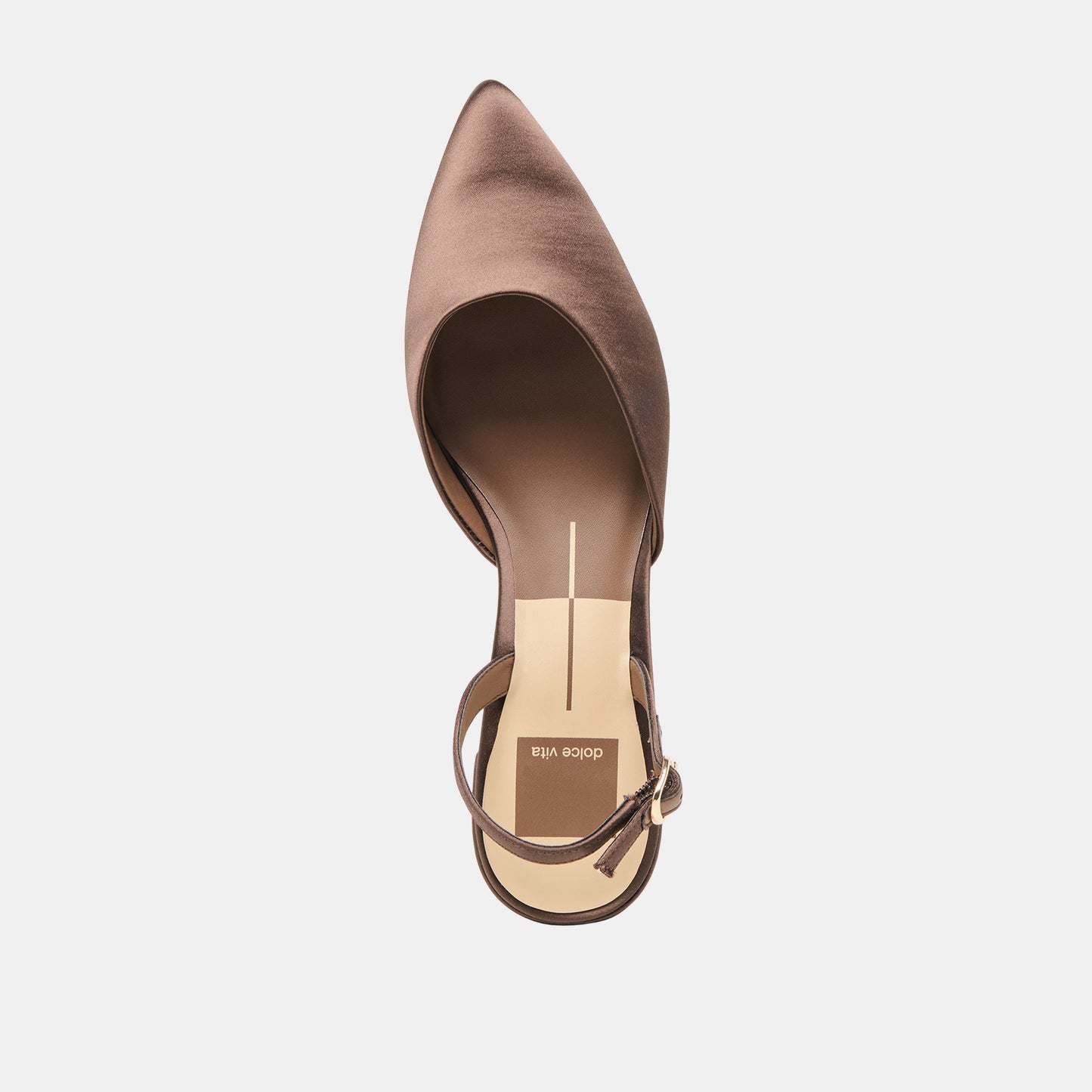 Carel Dk Brown Satin Heels - Dolce Vita