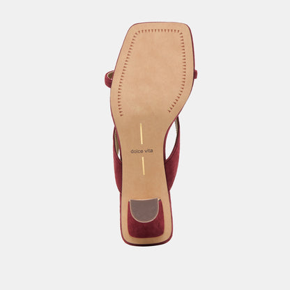 Brevel Oxblood Suede Heels - Dolce Vita
