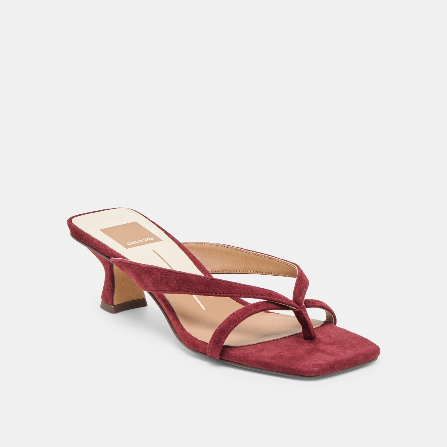 Brevel Oxblood Suede Heels - Dolce Vita