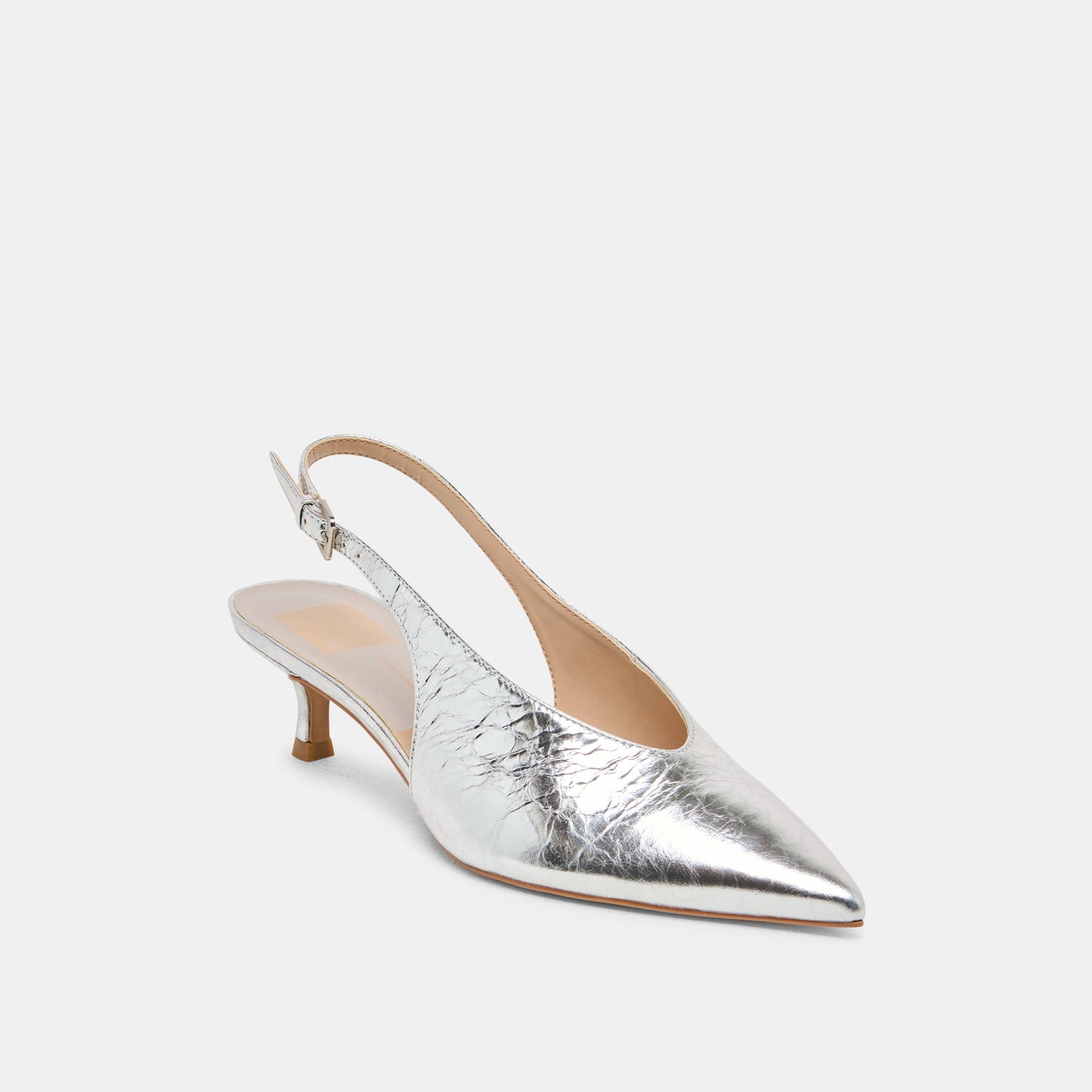 ALENNA HEELS SILVER DISTRESSED LEATHER - Dolce Vita