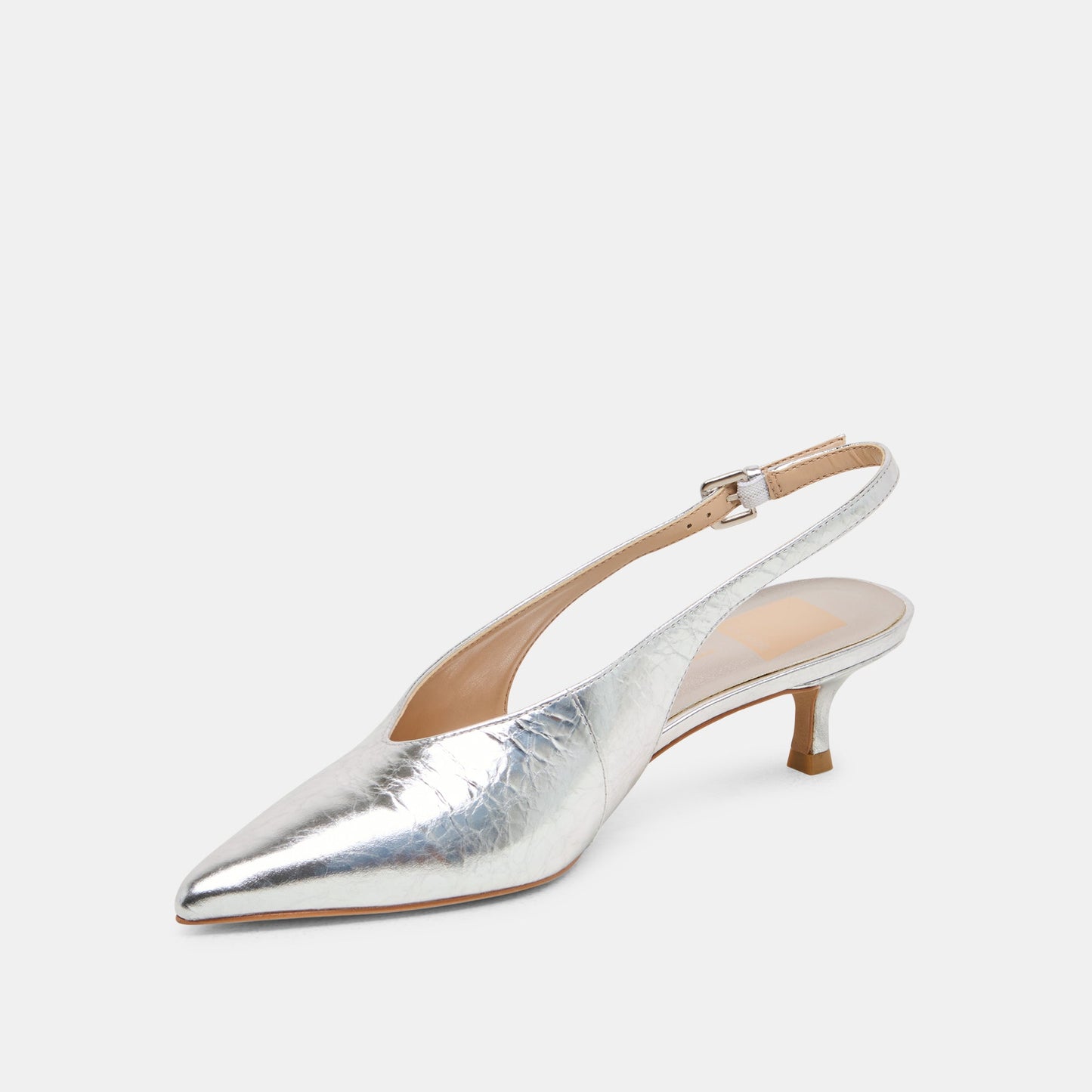 ALENNA HEELS SILVER DISTRESSED LEATHER - Dolce Vita