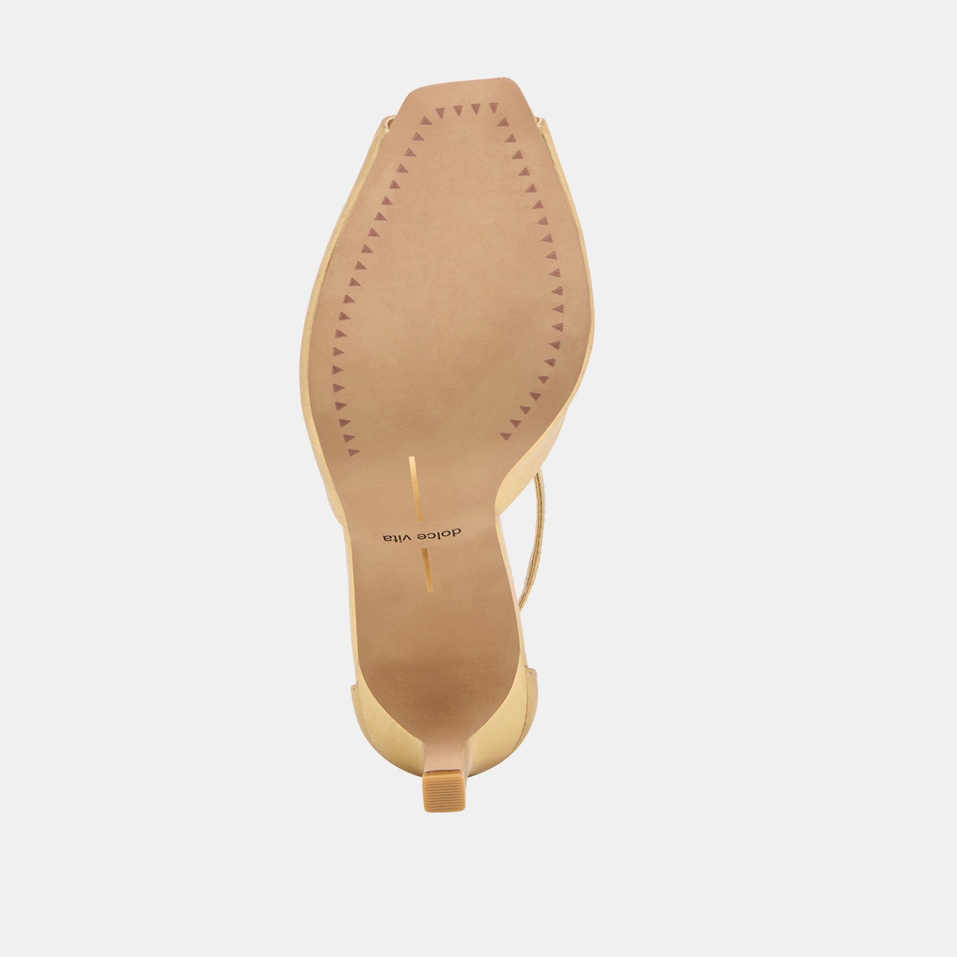 Serlo Gold Crinkle Patent Heels - Dolce Vita