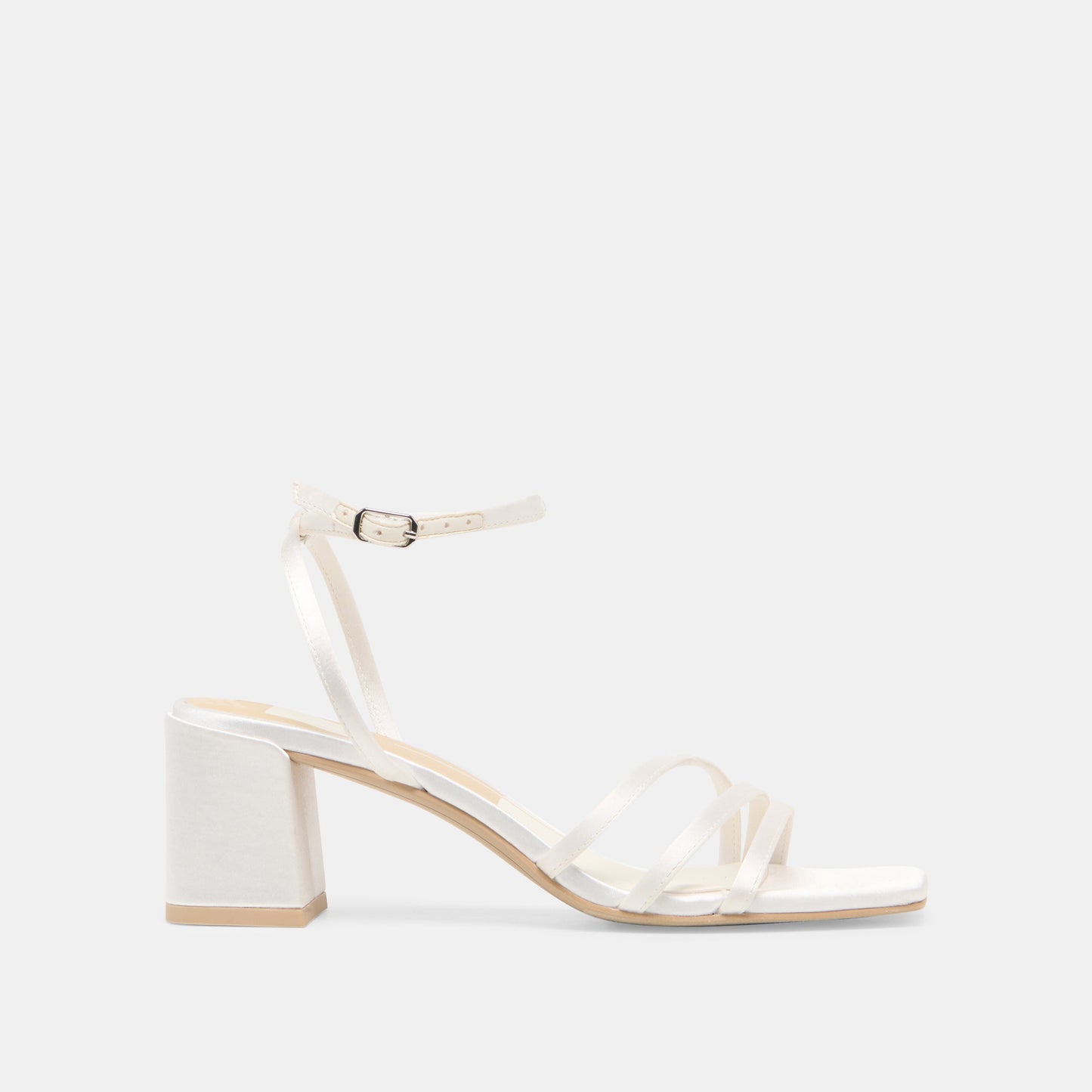 Ysabel True White Satin Heels - Dolce Vita
