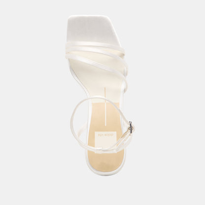 Ysabel True White Satin Heels - Dolce Vita