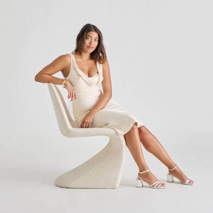 Ysabel True White Satin Heels - Dolce Vita