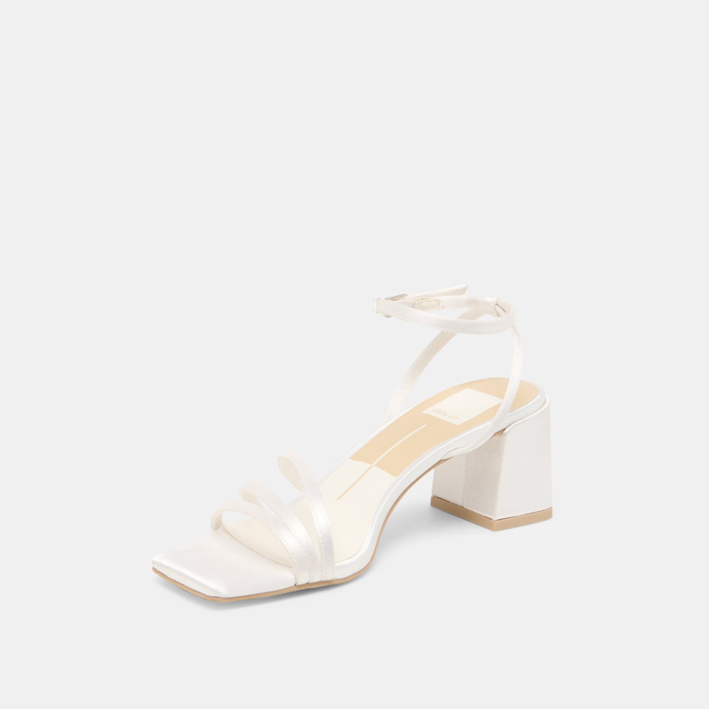 Ysabel True White Satin Heels - Dolce Vita