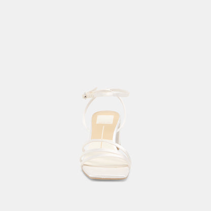 Ysabel True White Satin Heels - Dolce Vita